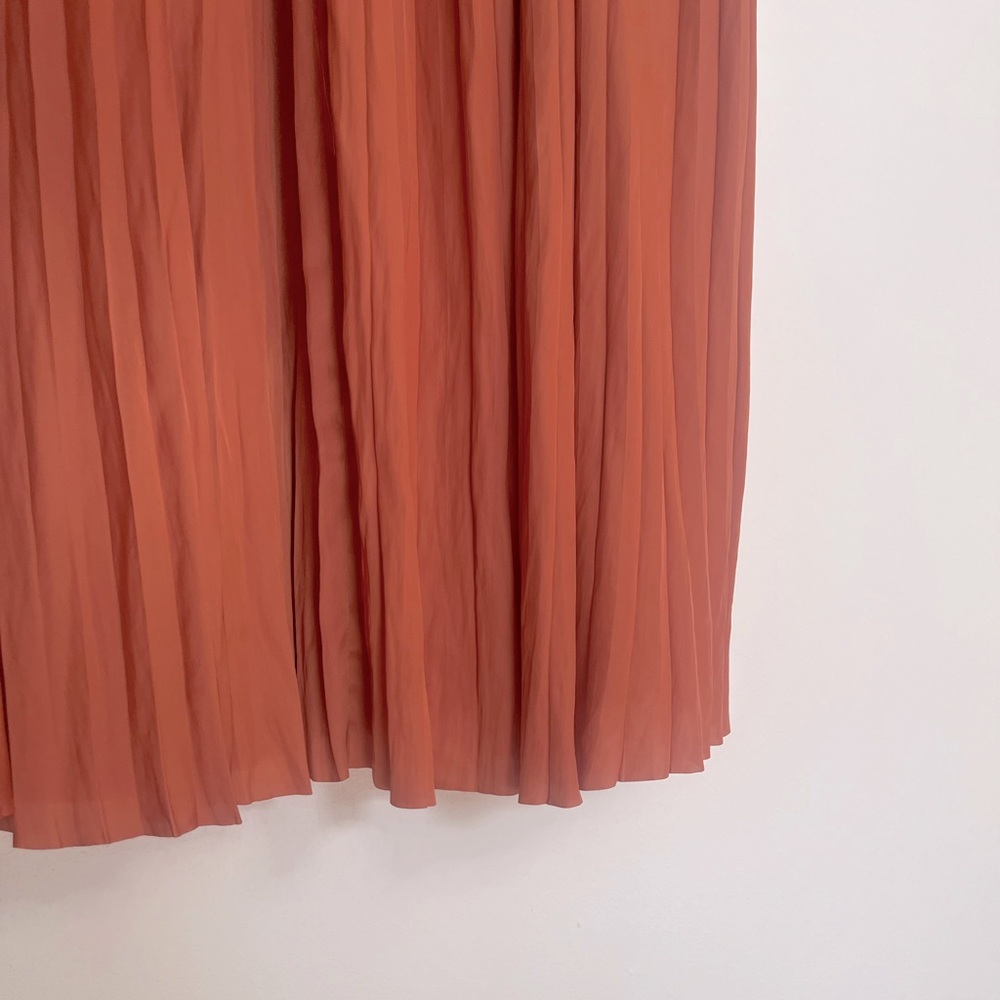 Ulla Johnson Letty Pleated Ruffe Satin Midi Dress - Picture 10 of 12